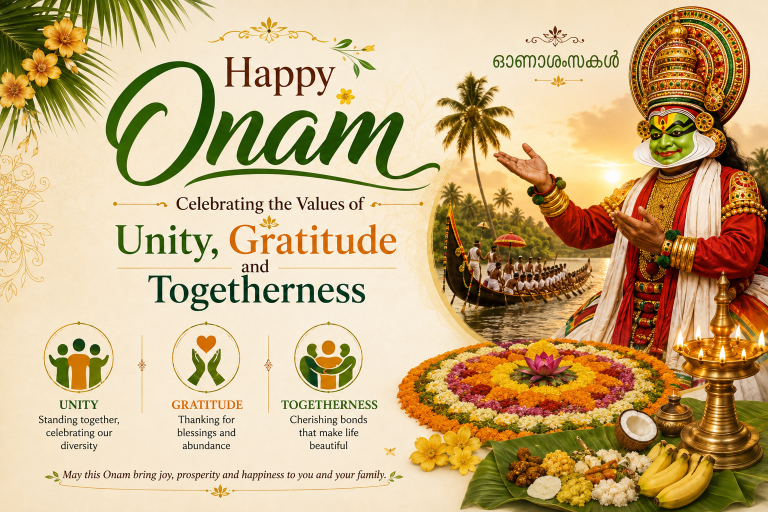 Happy Onam: Celebrating the Values of Unity, Gratitude and Togetherness